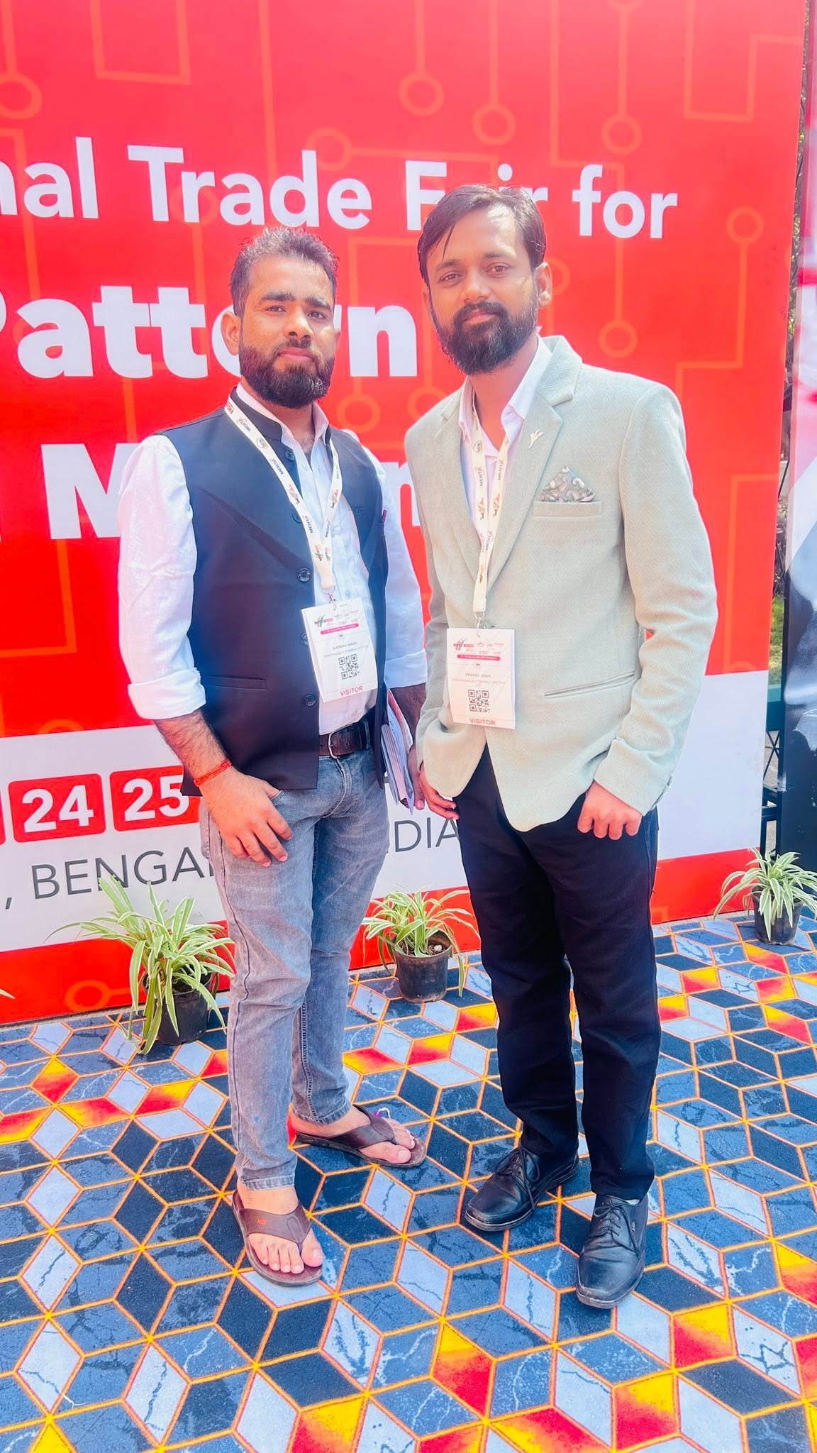 Shriprasad representatives at a Bengaluru manufacturing trade fair